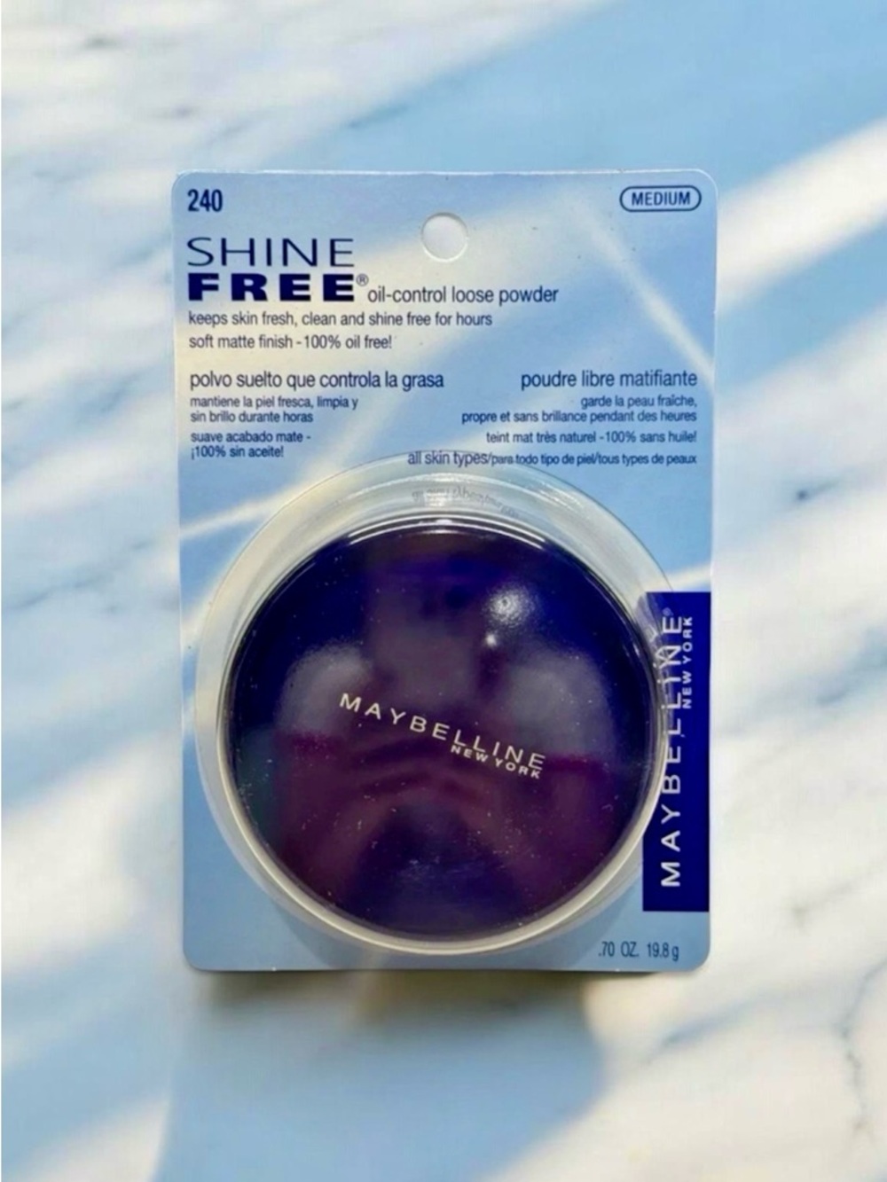 Maybelline Shine Free Oil-Control Loose Powder 240 Medium-Discontinued Read Desc